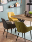 Preview: Möbilia Tisch 200x100 cm aus Platte Mango, Gestell Metall , in der Farbe Platte natur, Gestell antikschwarz 25020008
