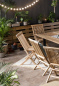 Preview: Möbilia Gartensessel, 2er-Set, Teak aus Teakholz , in der Farbe natur 11020005