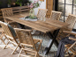 Preview: Möbilia Gartensessel, 2er-Set, Teak aus Teakholz , in der Farbe natur 11020005