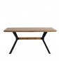 Preview: Möbilia Tisch 160x90 cm natur, Beine schwarz 18020008