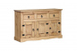 Preview: Möbilia Sideboard aus Kiefer massiv , in der Farbe honigfarbig, gewachst 19020030