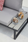 Preview: Möbilia Sitzgruppe aus Stahl, Polyholz, Polyester , in der Farbe Grau, Schwarz 28020043