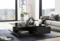 Preview: SalesFever Couchtisch 100x100x36 cm schwarz, hochglanz lackiert, 8 mm Glasplatte (Sicherheitsglas)