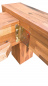 Preview: SalesFever Balkenbett aus Akazie 160 x 200, Akazienholz massiv, Vintage-Finish, überkreuzte Kanten