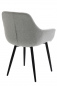Preview: SalesFever Essgruppe 5 tlg. 160x90 cm, Esstisch Nussbaum, Esszimmerstuhl hellgrau bestehend aus 1x371787+2x396025