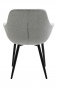Preview: SalesFever Essgruppe 5 tlg. 160x90 cm, Esstisch Nussbaum, Esszimmerstuhl hellgrau bestehend aus 1x371787+2x396025