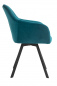 Preview: SalesFever Essgruppe 5 tlg. 180x90 cm, Esstisch Nussbaum, Esszimmerstuhl türkis bestehend aus 1x371794+4x396520