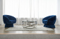 Preview: SalesFever Couchtisch Silber Ø 80 cm, mit Design-Gestell in Stainless Steel