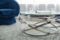 Preview: SalesFever Couchtisch Silber Ø 80 cm, mit Design-Gestell in Stainless Steel