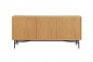 Preview: SalesFever Sideboard 160 cm Eiche Echtholzfurnier, mit 2 Türen und 3 Schubladen