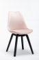 Preview: SalesFever Stuhl Samt 2er Set #, 100% Polyester, Stuhlbeine Hevea Holz, schwarz gebeizt