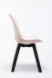 Preview: SalesFever Stuhl Samt 2er Set #, 100% Polyester, Stuhlbeine Hevea Holz, schwarz gebeizt