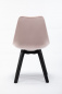 Preview: SalesFever Stuhl Samt 2er Set #, 100% Polyester, Stuhlbeine Hevea Holz, schwarz gebeizt