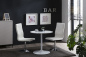 Preview: SalesFever Essgruppe 5 tlg. Ø80 cm, Esstisch MDF und Metall, Esszimmerstuhl Weiß besteht aus 1x391358+1x399613