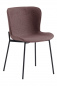 Preview: SalesFever Esszimmerstuhl 2er Set, Rot, Schalensitz, mit Strukturstoff