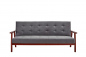 Preview: SalesFever Schlafsofa skandinavisch Samt dunkelgrau, 3-Sitzer, mit Relaxfunktion (um 60° neigbar), 100% Polyester