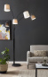 Preview: SalesFever Bogenlampe 5-flammig, mit beweglichen Armen und Schirmen