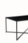 Preview: SalesFever Couchtisch 80x80x45 cm, Foliert in Marmoroptik Schwarz, Gestell Schwarz