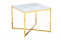 Preview: SalesFever Beistelltisch »Dalia« 50 x 50 cm Marmoroptik gold & weiß | 394793