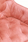 Preview: SalesFever Esszimmerstuhl 2er Set Vintage-Samtvelours Rose, Knopfheftung, Beine Metall Schwarz pulverbeschichtet