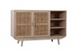 Preview: SalesFever Sideboard 100x36 cm Rattangeflecht, 2 Türen, 3 offene Fächer