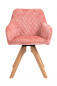 Preview: SalesFever Essgruppe 5 tlg. 160x90 cm, Esstisch Grau, Esszimmer Stuhl Rose besteht aus 1x379752+4x395233