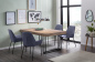 Preview: SalesFever Essgruppe 5 tlg. 180x100 cm, Esstisch Akazie, Esszimmerstuhl Dunkelgrau besteht aus 1x394984+2x391983