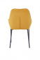 Preview: SalesFever Essgruppe 5 tlg. 180x100 cm, Esstisch Akazie, Esszimmerstuhl Senfgelb besteht aus 1x394984+2x391990