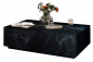 Preview: SalesFever Couchtisch Schwarz, 120x75 cm, rechteckig, in Marmoroptik