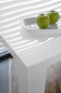 Preview: SalesFever Esstisch 140x90x76 cm weiß, hochglanz lackiert, Tischplatte 45 mm