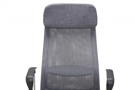Möbilia Bürostuhl, grau aus Metall, Kunstleder-Optik, Stoff , in der Farbe grau 15020011