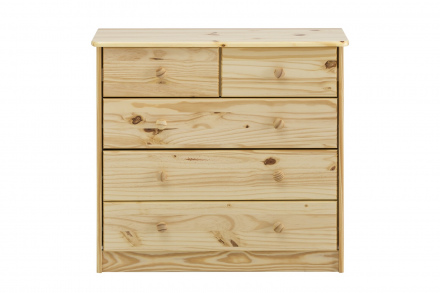 Möbilia Kommode aus Kiefer massiv , in der Farbe natur,lackiert 19020004
