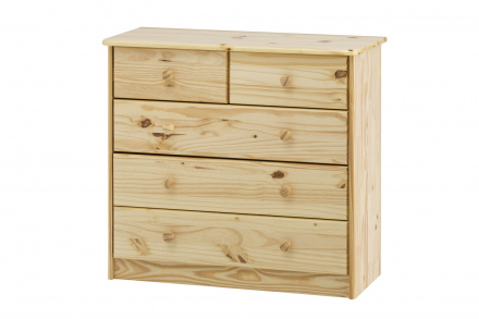 Möbilia Kommode aus Kiefer massiv , in der Farbe natur,lackiert 19020004