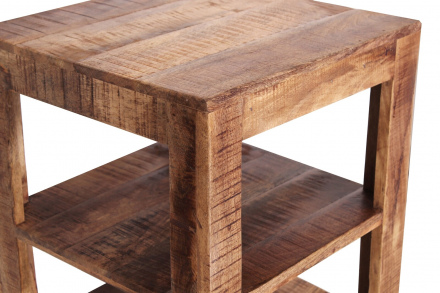 Möbilia Regal aus Mango massiv , in der Farbe natur 22020003