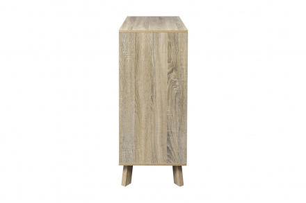 Möbilia Kommode aus Spanplatte melaminbeschichtet, Schubladen MDF lackiert, Beine MDF , in der Farbe natur, weiß 27020001