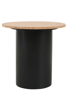 Möbilia Beistelltisch, 2er Set aus MDF mit Kork, Pinie , in der Farbe natur, schwarz 28020049