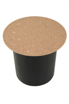 Möbilia Beistelltisch, 2er Set aus MDF mit Kork, Pinie , in der Farbe natur, schwarz 28020049