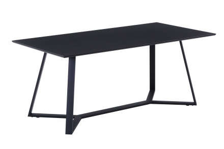 SalesFever Tisch 180x90 cm, MDF Tischplatte mit Metallgestell