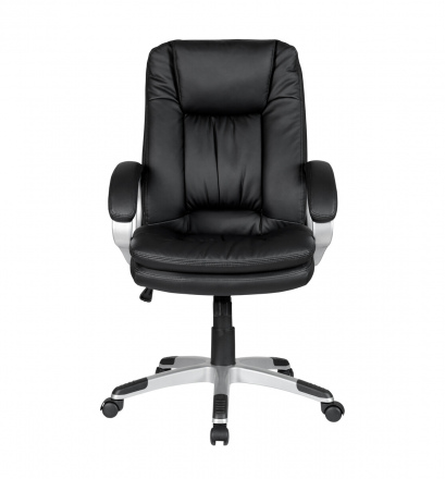 SalesFever Bürostuhl mit Armlehnen, schwarz, drehbar, kippbar, höhenverstellbar