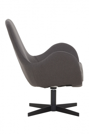 SalesFever Sessel mit Drehfunktion, Gestell Metall Schwarz pulverbeschichtet