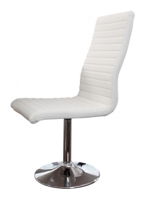 SalesFever Essgruppe 5 tlg. 160/200x90 cm, Esstisch MDF/Glas, Esszimmerstuhl Weiß, besteht aus 1x395721+1x399613