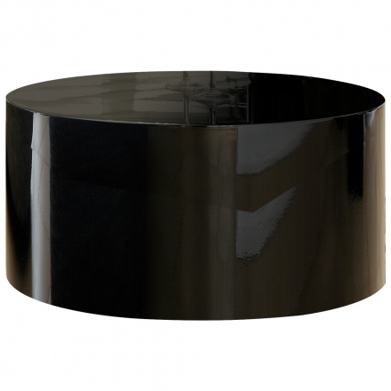 SalesFever Couchtisch Ø 60 cm rund schwarz, hochglanz lackiert