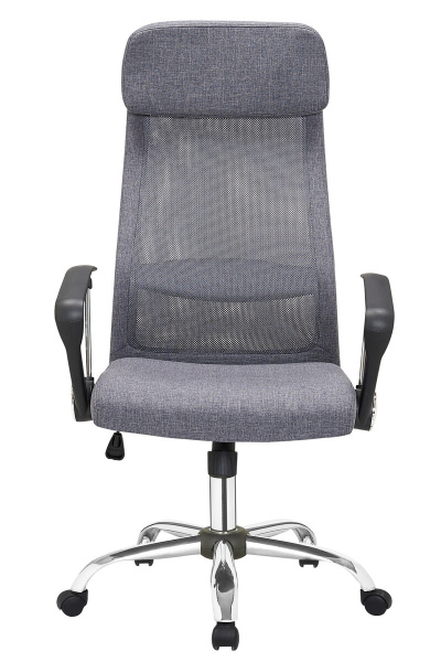 Möbilia Bürostuhl, grau aus Metall, Kunstleder-Optik, Stoff , in der Farbe grau 15020011