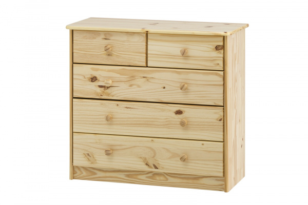 Möbilia Kommode aus Kiefer massiv , in der Farbe natur,lackiert 19020004