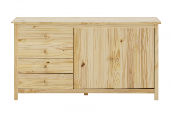 Möbilia Sideboard aus Kiefer massiv , in der Farbe natur,lackiert 19020008