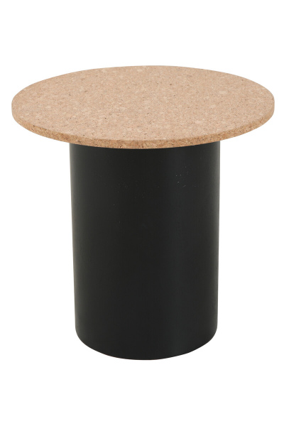 Möbilia Beistelltisch, 2er Set aus MDF mit Kork, Pinie , in der Farbe natur, schwarz 28020049