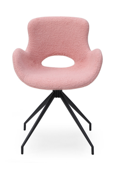 SalesFever Essgruppe 5 tlg. 180x90 cm, Esstisch Akazie, Esszimmerstuhl rose bestehend aus 1x397473+4x396971