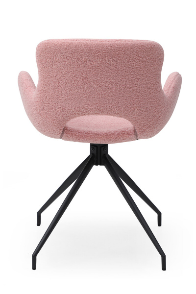 SalesFever Essgruppe 5 tlg. 180x90 cm, Esstisch Akazie, Esszimmerstuhl rose bestehend aus 1x397473+4x396971