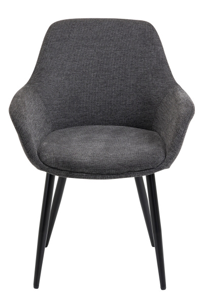 SalesFever Essgruppe 5 tlg. 160x90 cm, Esstisch Nussbaum, Esszimmerstuhl anthrazit bestehend aus 1x371787+2x396032