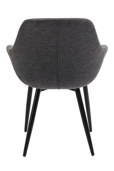 SalesFever Essgruppe 5 tlg. 160x90 cm, Esstisch Nussbaum, Esszimmerstuhl anthrazit bestehend aus 1x371787+2x396032